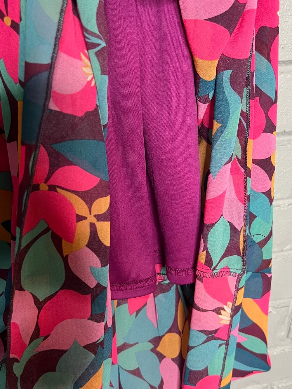 MELLODAY Multicolored Floral Maxi Tiered Dress With Smocked Detailing Size Small - Picture 13 of 16